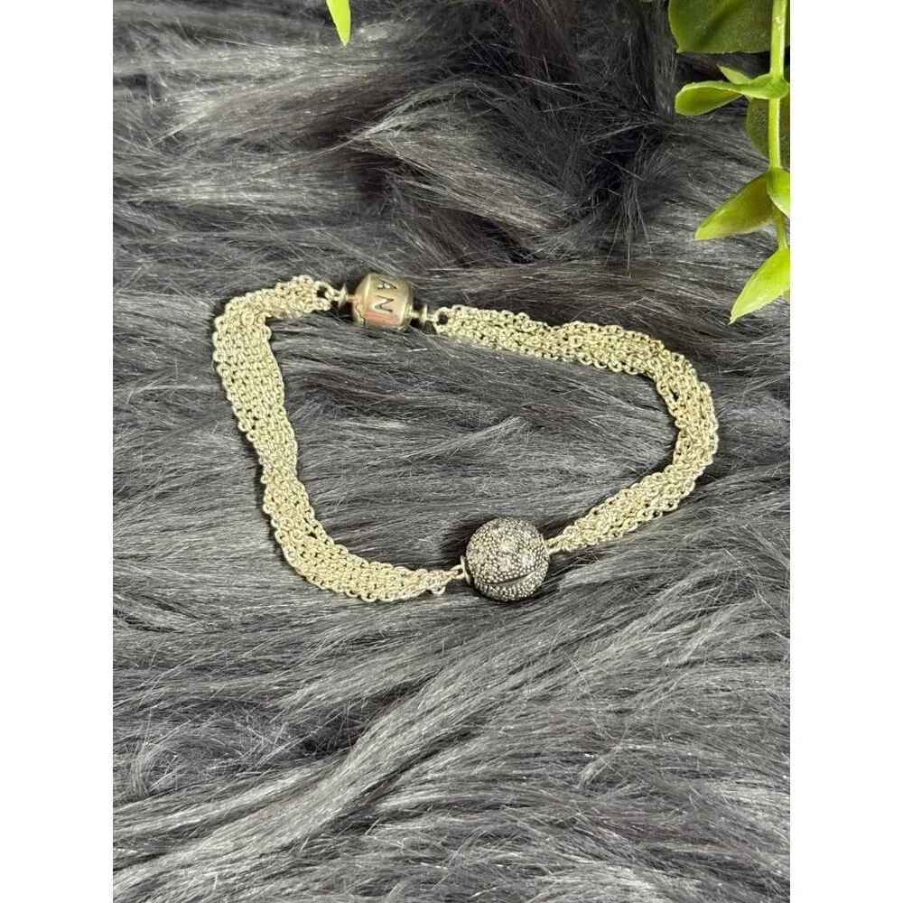 Pandora Multi-Strand Cosmic‎ Star Clip Charm Bracelet